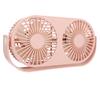 Double Fan USB Charging Fast Heat Dissipation 360 Degrees  Rotation Double Head Fan Mini Desk Fan for Dormitory Desktop