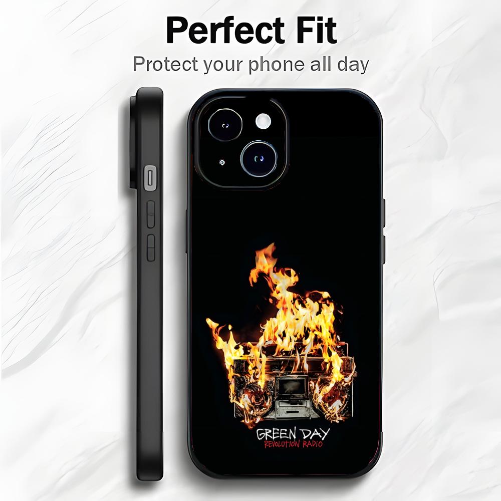 Punk Classic American Band G-Green Day Phone Case Phone Case Soft Packaging Lightweight For iPhone17 16 15 14 13ProMax