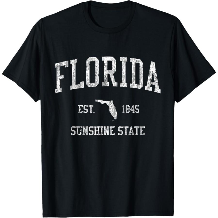 

Florida T-Shirt Vintage Sports Design Floridian FL Tee T-Shirt XXXXXL разноцветный