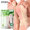 EFERO 1 Pairs Aloe Vera Foot Mask Peeling for Legs Feet Mask Scrub Exfoliating Socks for Pedicure Anti Crack Heel Remove Skin Foot Patch