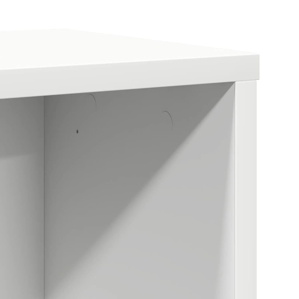 Bookshelf White 60 x 24 x 101.5 cm Engineered Wood