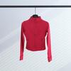 LULULACIE Women's Slim Fit Long Sleeve Sport Jacket with Stand-up Collar for Running and Yoga