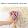 0.5*2.8m  Linen 3D Foam Self-adhesive PVC Solid Color Thickened Waterproof Background Wall Renovation Wallpaper Wall Stickers