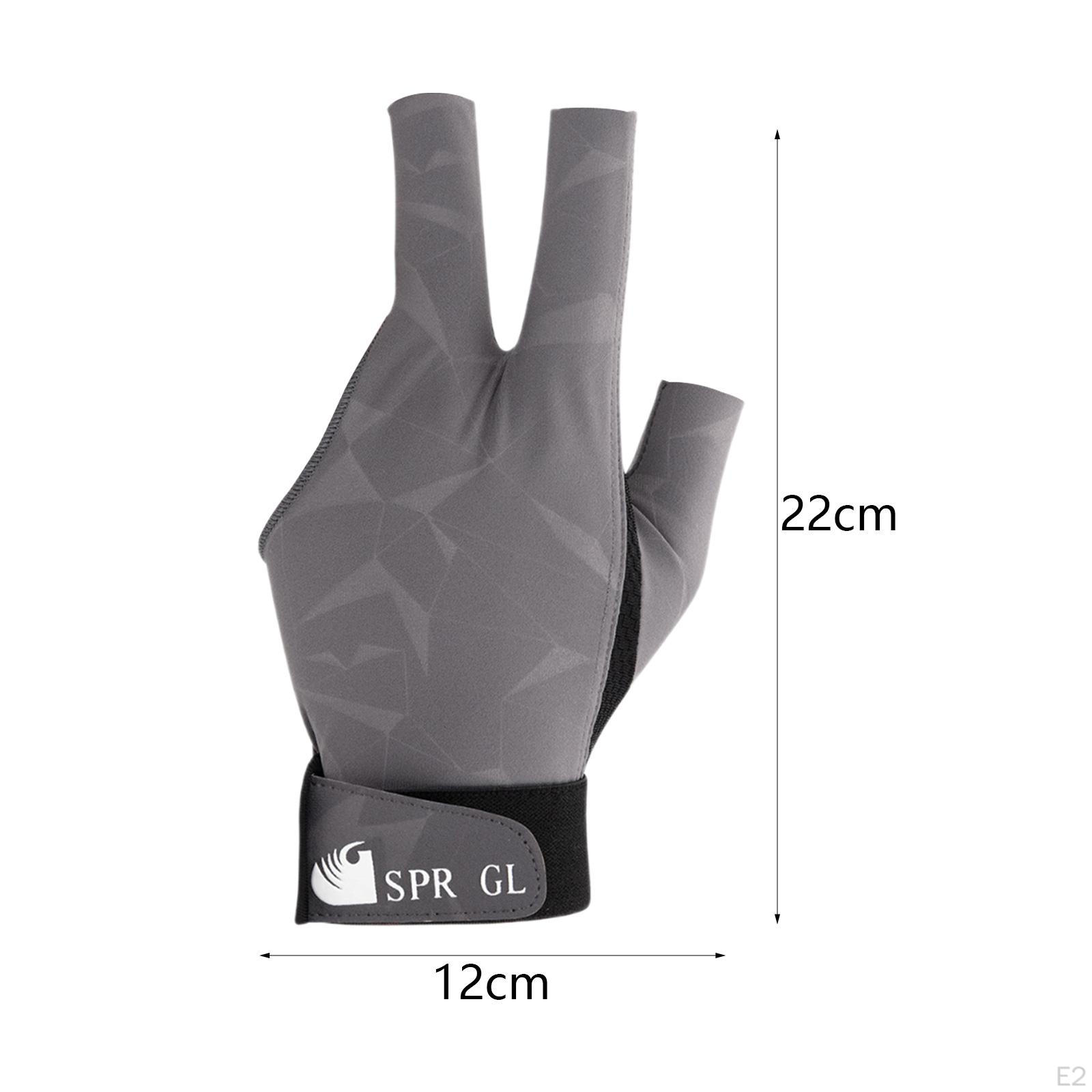 thumbnail interactive-video image 1 of 3-Finger Billiard Glove - Lycra Snooker Pool Cue Glove For Smooth Strokes (Green, Large) 1 of 13