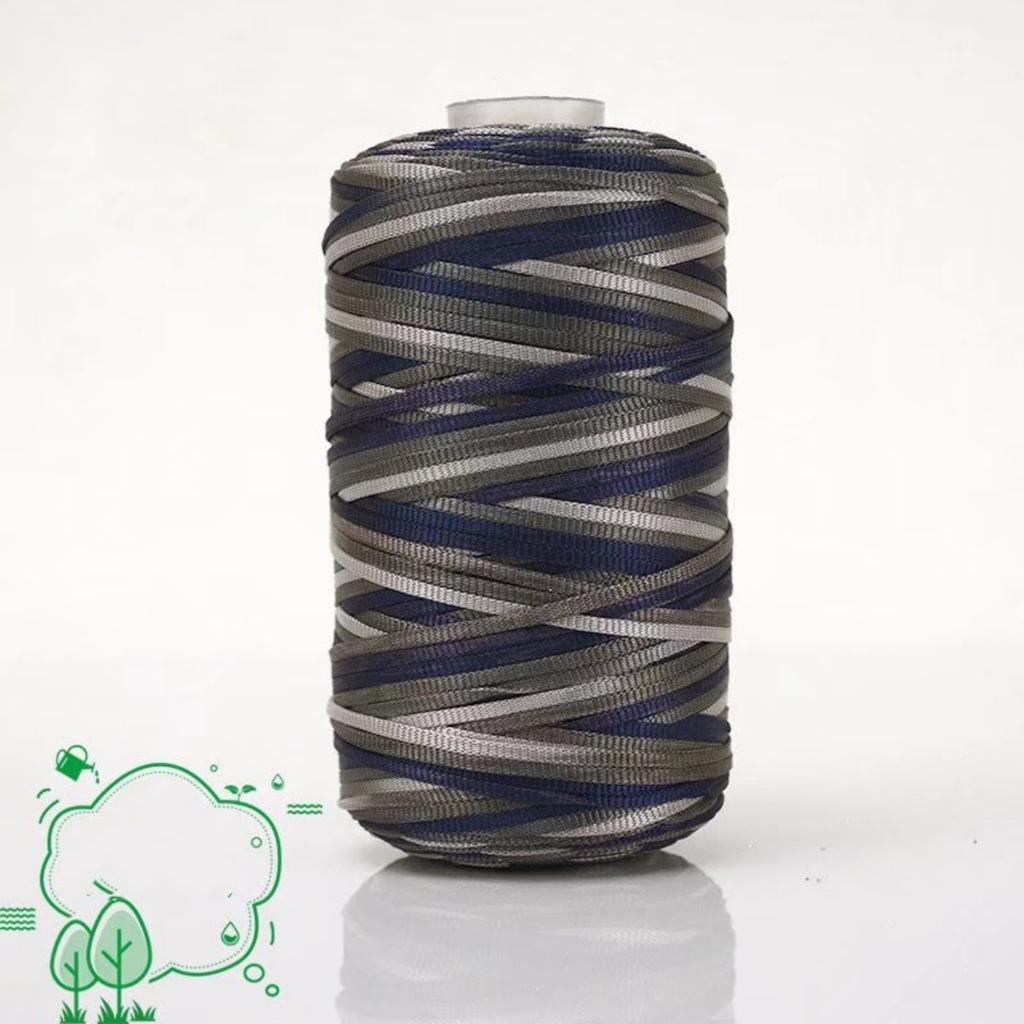 Flat Fancy Yarn Multi-color Yarn for Hand Crocheting Hat Bag Toy Shoes Diy Handknitting Yarn Spun Yarn for Blanket Knitting 100g