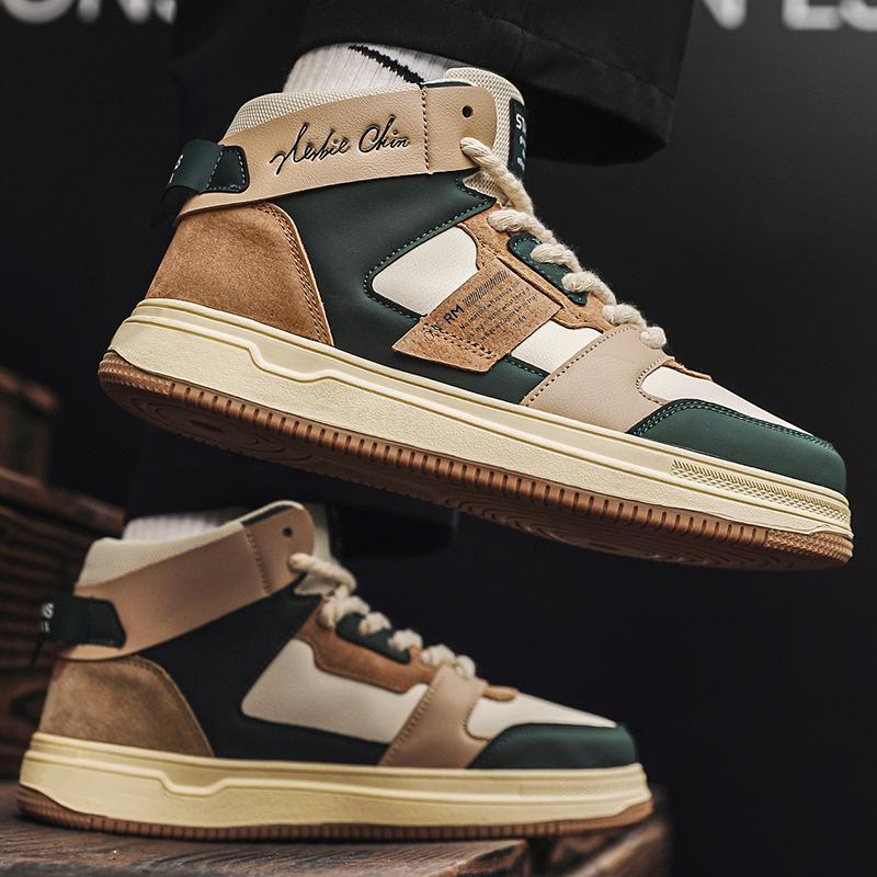 Men's Vulcanized Shoes Fashion Platform Shoes Outdoor Casual Sneakers Men Street Skate Shoe Lace-up Shoes Zapatillas Hombre