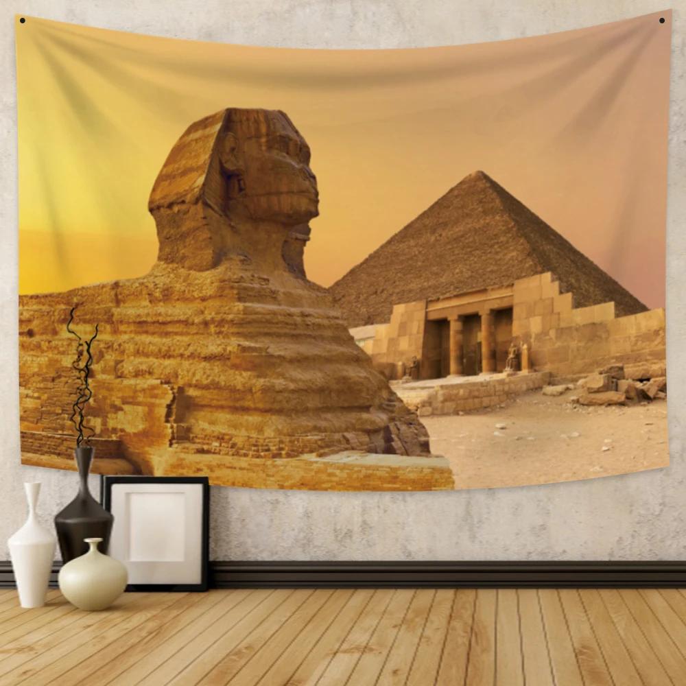 Ancient Egyptian Tapestry  Pharaohs  Hieroglyphics for Bedroom Decor Historical Style Enhance Your Space with Cultural Charm