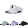 R Cotton Letter Hat Visor Cap Sun Protection Breathable Baseball Gifts Caps