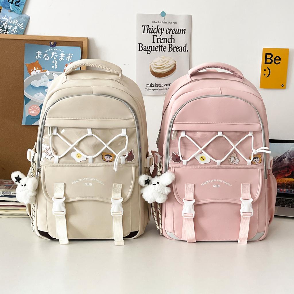 Schultasche süßer Rucksack weiblich Cartoon große Kapazität 1.-1. Klasse Grundschule Schultasche hoher Wert süße Schülertasche