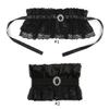 Medieval Colonial Chokers Ruffle Lace Neck Collar Detachable Collar Necklace
