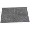 4Pcs Thickened PVC Floor Tile Stickers 30x30cm Waterproof Self Adhesive Wall Floor Decals for Kitchen Bathroom Home Decoration Black