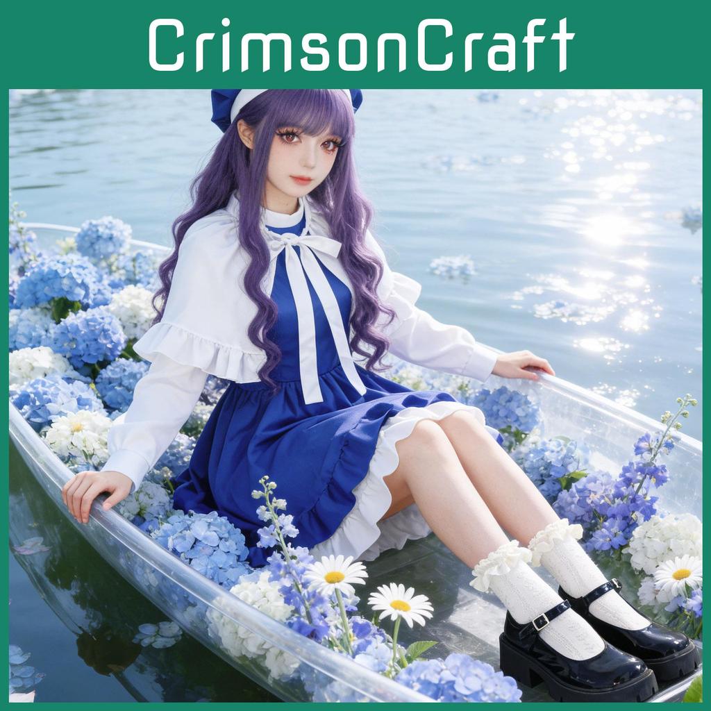 Cardcaptor Sakura Daidouji Tomoyo Cosplay Costume With Lace Trim For Halloween Anime Fans