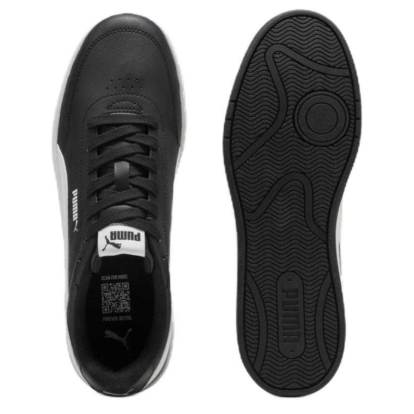 Puma Court Classic Low Top Skateboard Shoes Unisex Black White