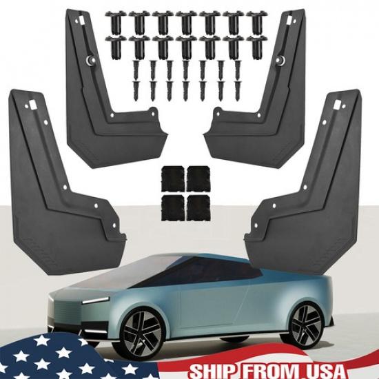 

For Tesla Cybertruck Hidden Splash Guard Fender Mud Flap Mud Guard 2024-2025