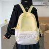 Schoolbag Korean ins Fresh Plaid Polka Dot Backpack Girl Heart Lace Small School Bag Junior High School College Student Commuter Bag