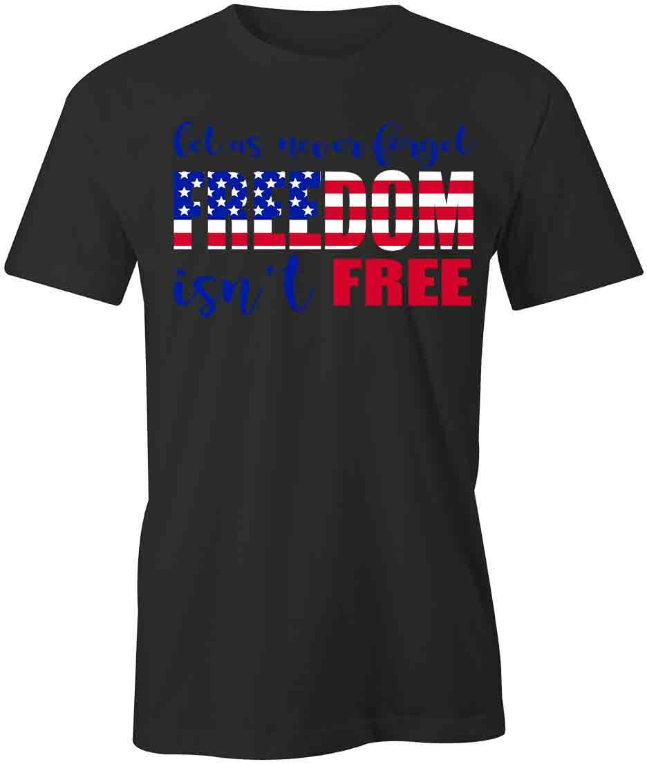 NEVER FORGET TShirt Tee Short-Sleeved Cotton CLOTHING PATRIOTIC S1BCA274 L