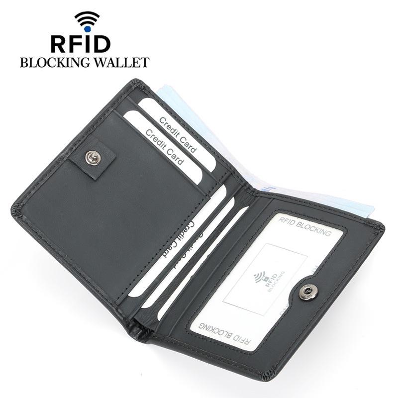 Pánská peněženka na mince proti krádeži s RFID 2024: Kompaktní úložný prostor na karty a mince