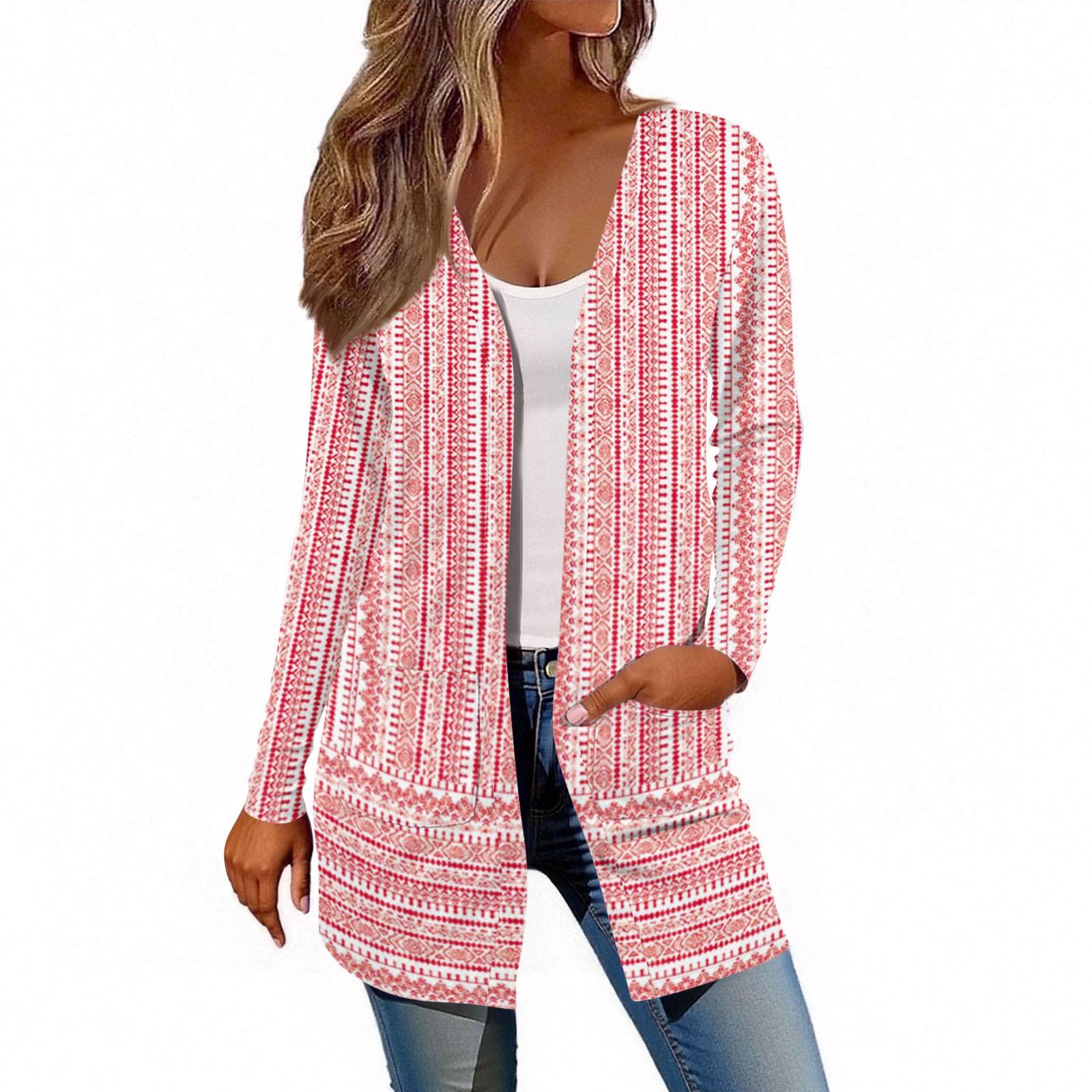 

Women s Long Sleeve Cardigan Casual Jacket With Pockets Top XXL жовтий