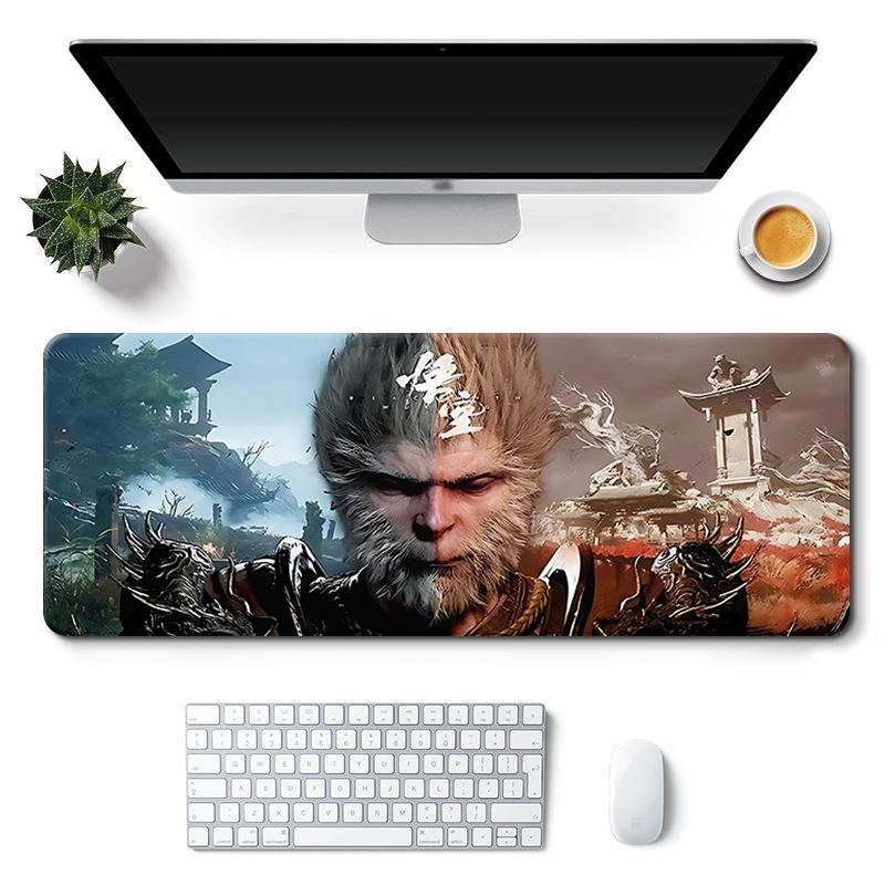 

Черный коврик для мыши Myth Wukong для компьютерной игры, коврик для ноутбука, черный коврик для клавиатуры Myth Wukong, коврик для офисного стола, компьютерный коврик S 60x30cm