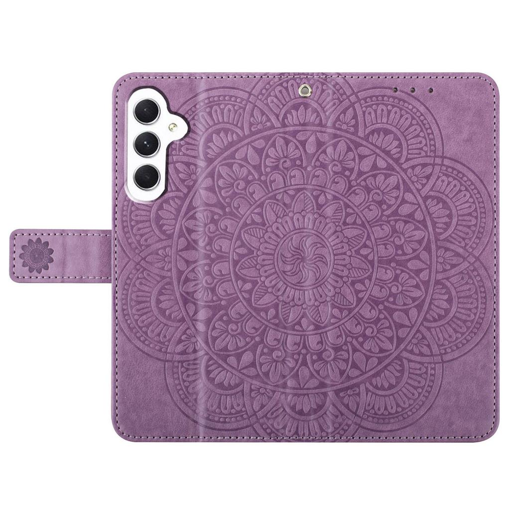 For Samsung Galaxy A16 5G/A16 4G Leather Case with Card Slots Mandala Pattern Phone Cover Stand