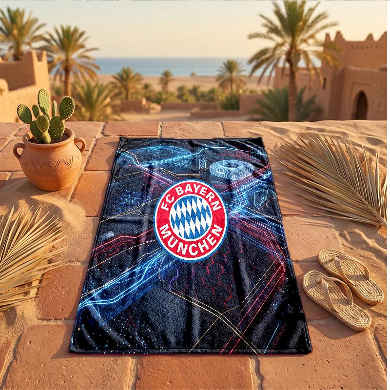 Asciugamano da Spiaggia in Microfibra con Stampa Bayern Monaco Asciugatura Rapida Assorbente Grande Asciugamano per Spiaggia Nuoto Viaggio