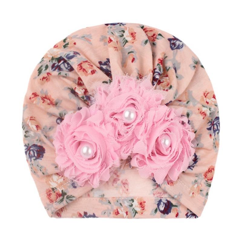 New baby pullover hat, cute sunflower children's hat, thin breathable baby fetal hat