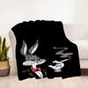 "Looney Tunes Bugs Bunny Smoking Phone Wallpaper"Blanket Flannel Throw Blanket for Sofa, Bed, Travel, Camping, Office