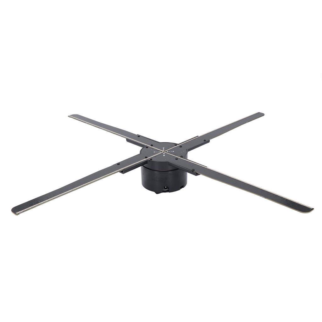 3D Holographic Projector Advertising Display 45cm 4 Blades Fan 2000x510 Resolution 510 LEDs for