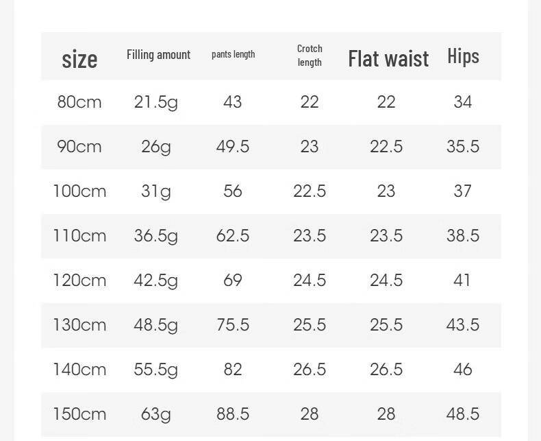 David & Bella Kids' White Duck Down Winter Cargo Pants