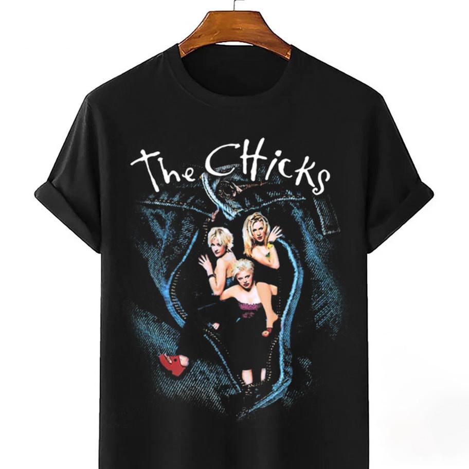 

The Chicks Rock Band World Black Unisex T-Shirt Full Size 1L261 Unisex T-Shirt L
