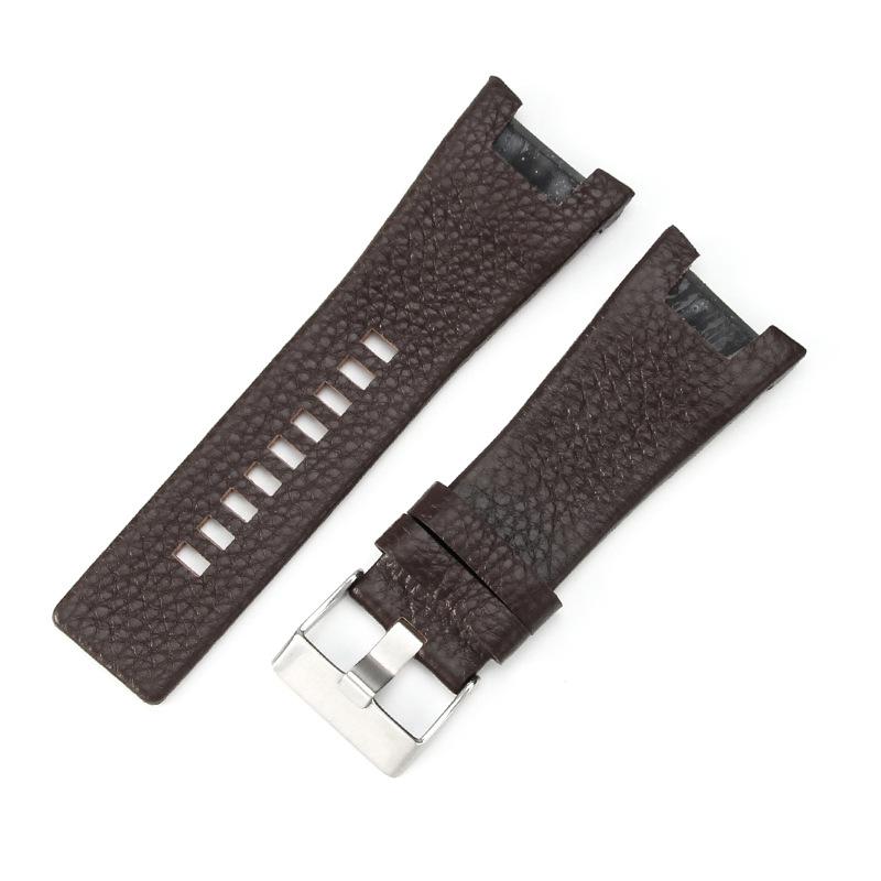 Applicable To Diesel 32mm Notched Watch Belt Men's and Women's Watch Accessories Leather Strap