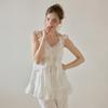 Lunaluz Women S LIna Cotton Bra Cup Built In SleeveleSS Two Piece pajamaS