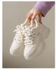 Fleece-Lined Leather Women's Sneakers: Trendy, Lightweight, Height-Boosting Casual Winter Shoes