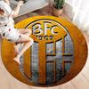 Bologna FC 1909 Round Area Rug,Carpet Rug for Living Room Bedroom Sofa Playroom Decor,Non-slip Floor Mat