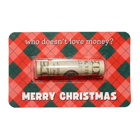 Bruh Money Holder Christmas Tree Hanging Cash Holder Card Decoration Ornament Festival Party Holiday