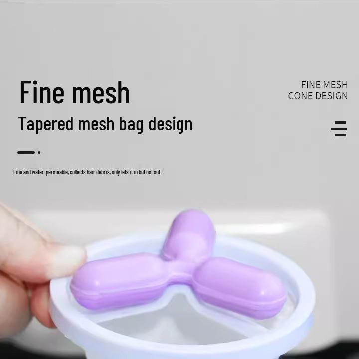 Universeller Fussel- und Haarentferner-Netzbeutel für die Wäsche mit schwimmenden Enthaarungskugeln