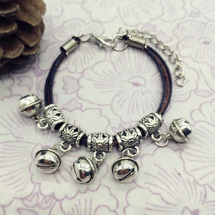 

Retro ethnic wind chime pendant bracelet for couples - Retro and simple pendant bracelet for handlaces