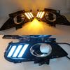 1 Set For Ford Mondeo Fusion 2013 2014 2015 2016 Yellow Turning Signal Relay Waterproof Car DRL Lamp LED Daytime Running Light