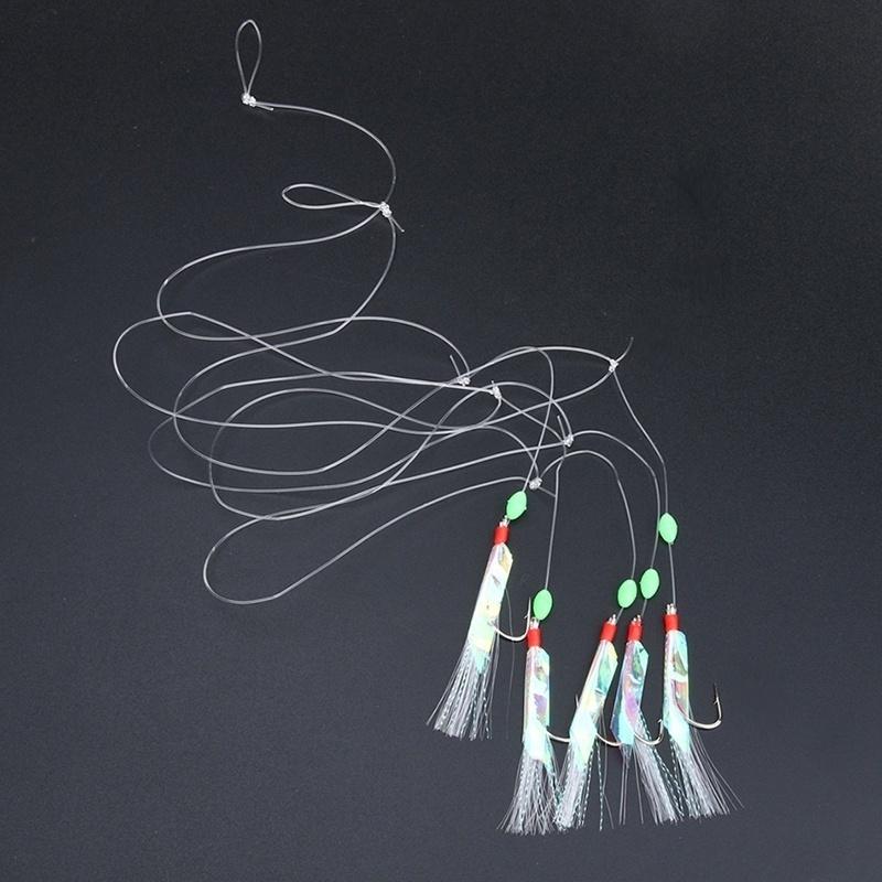 1 Bag Soft Fishing Lure Rigs Bait Jigs Lure Soft Lure Worn Fake String