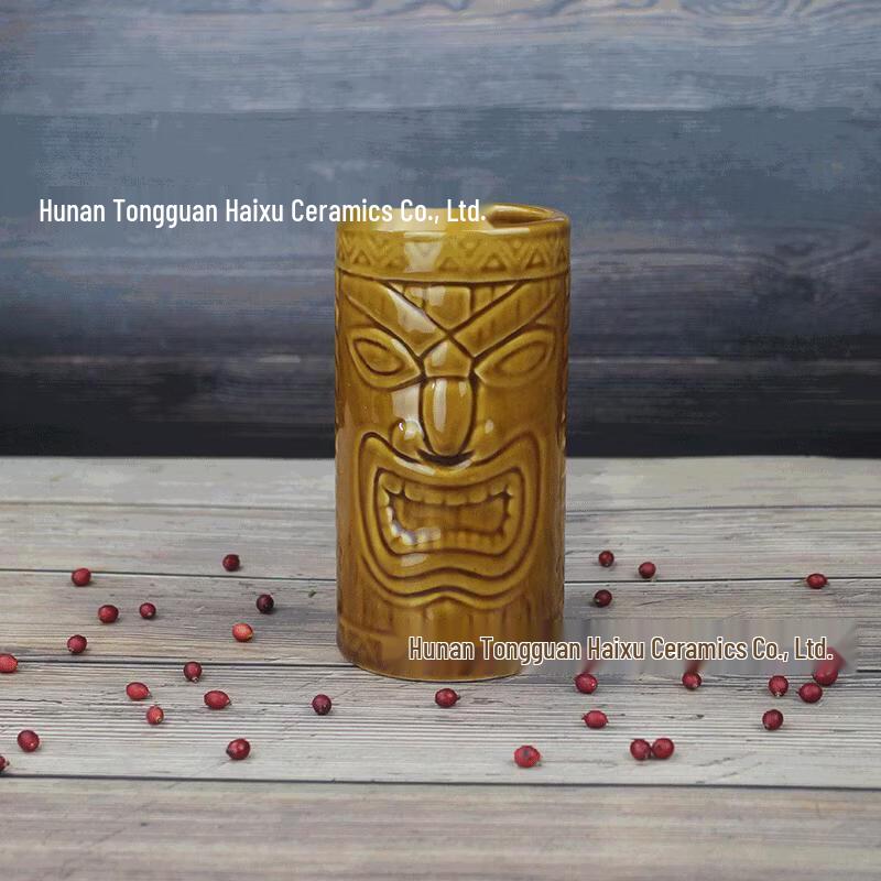 

Shangqi Ceramic Ghost Face Tiki Mug