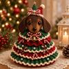 with Beads Bell Crochet Animal Christmas Tree Kit Animal Xmas Tree DIY Kit  for Craft Lovers