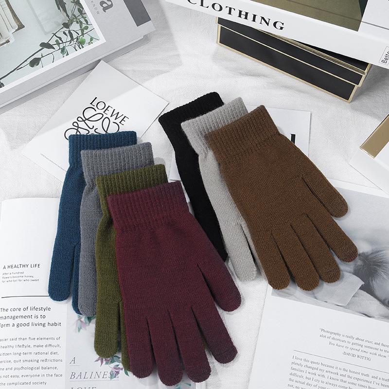 Korean Style Fleece Lined Touchscreen Winter Gloves for Men & Women