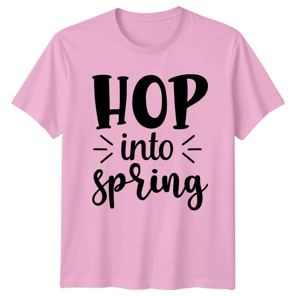 Hop Into Spring TShirt Seasonal Apparel Welcome Spring Holiday Gift