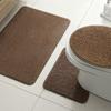Bathroom Absorbent Foot Mats, Home Bathroom Floor Mats, Door Entry, Door Non-Slip Mats, Simple Three-Piece Set