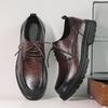 Non-slip Casual Man Business Affairs Comfortable Platform Oxford Shoes Lace-Up Men Walking Footwear Leisure Walk Driving Shoes
