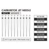 Precisions Machined Oil Regulator Needle Carburetor Conical Needle For Motorcycle Carburetor Performances