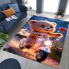 1pc Teddy Bear with Rose Chair Mat - Anime Cartoon Design, Non-Slip Carpet for Office and Home Decor, Suitable for All Seasons.C040