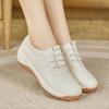 New Style Perforated Breathable Women's Summer Casual Shoes with Wedge Heels and Thick Soles