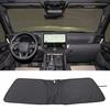 Black Car Sun Shade Windshield Window Sunshade Cover For Lexus GX 2024+