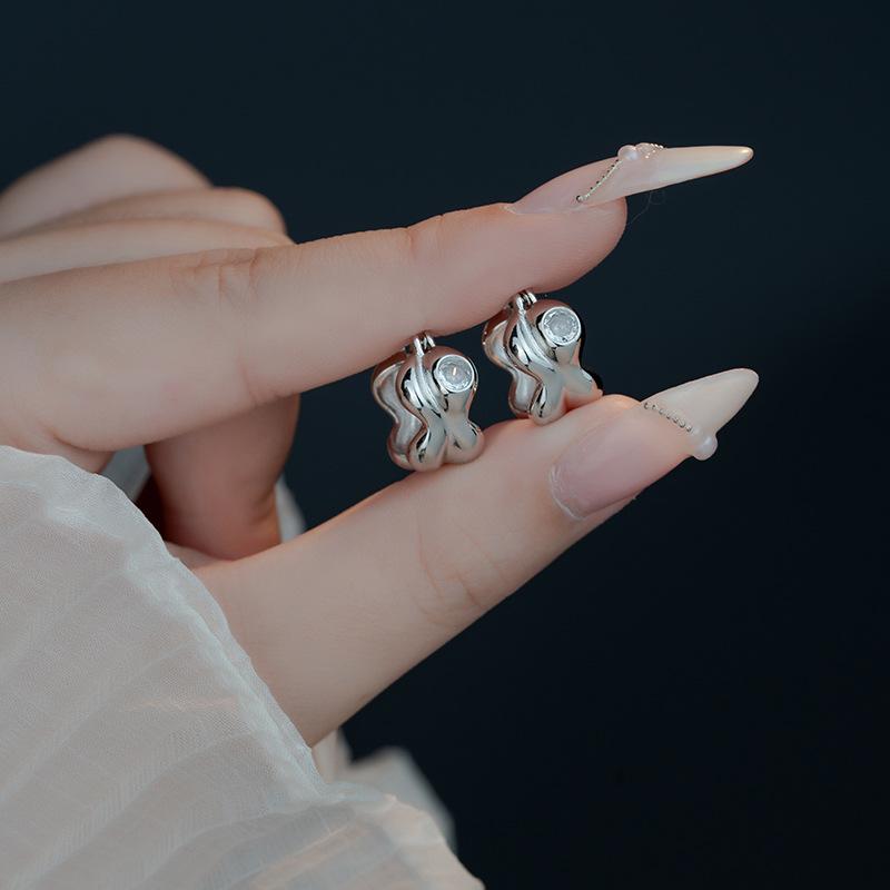 Irregular Ear Buckle Simple Fashion Temperament Ins Women's Design Earrings Earrings